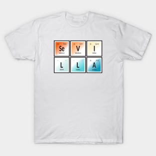 Sevilla City | Periodic Table of Elements T-Shirt